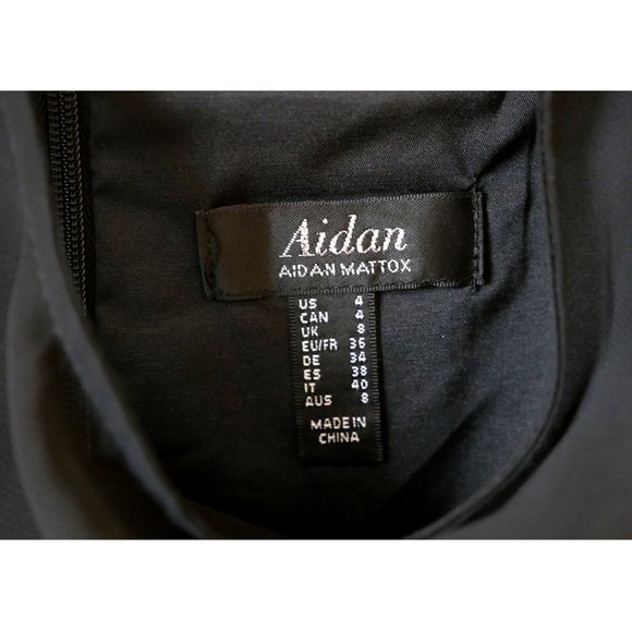 Aidan Mattox – Black Ruffle Sleeve Cocktail Dress — Interview, Pageant, etc. - Picture 5 of 6